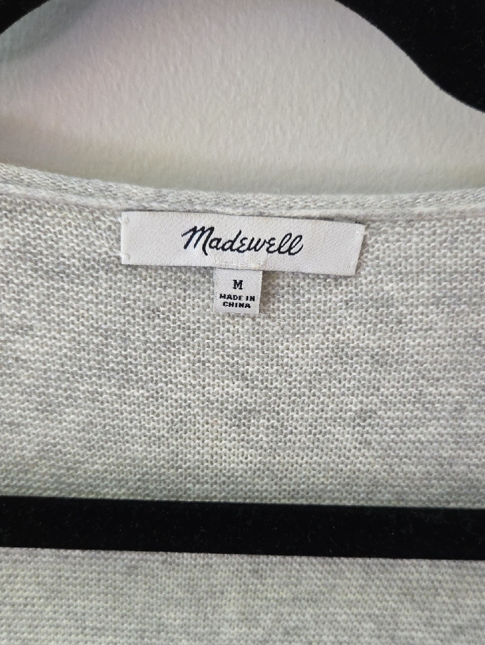 Madewell kimball pullover sweater Womens Medium Heathered Gray - Picture 4 of 8